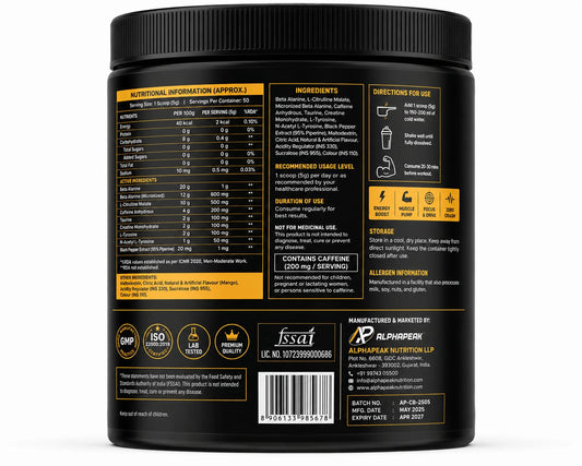 Cyborg Mango Blast Pre-Workout 250g