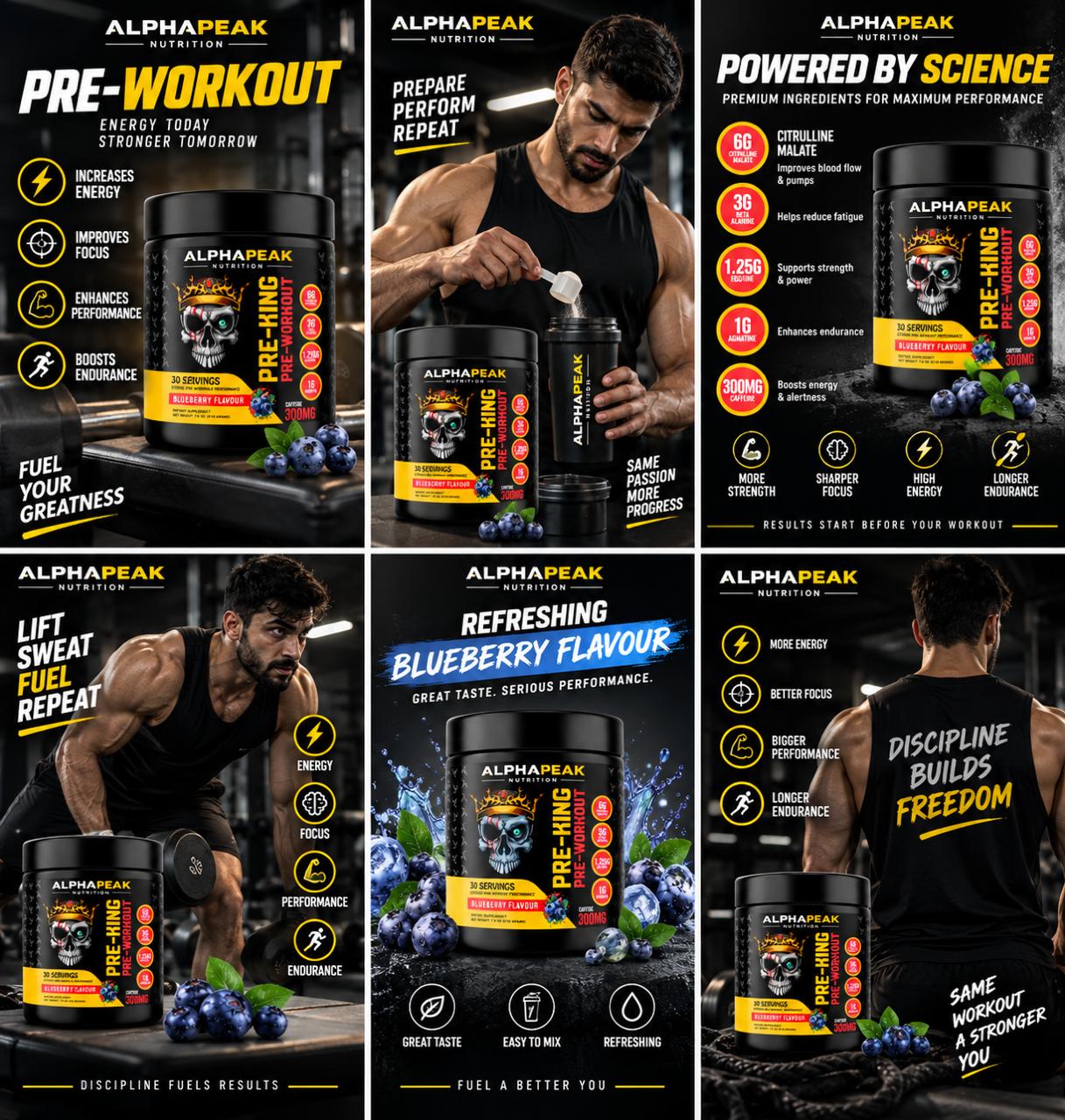Alphapeak Pre-Workout 216g