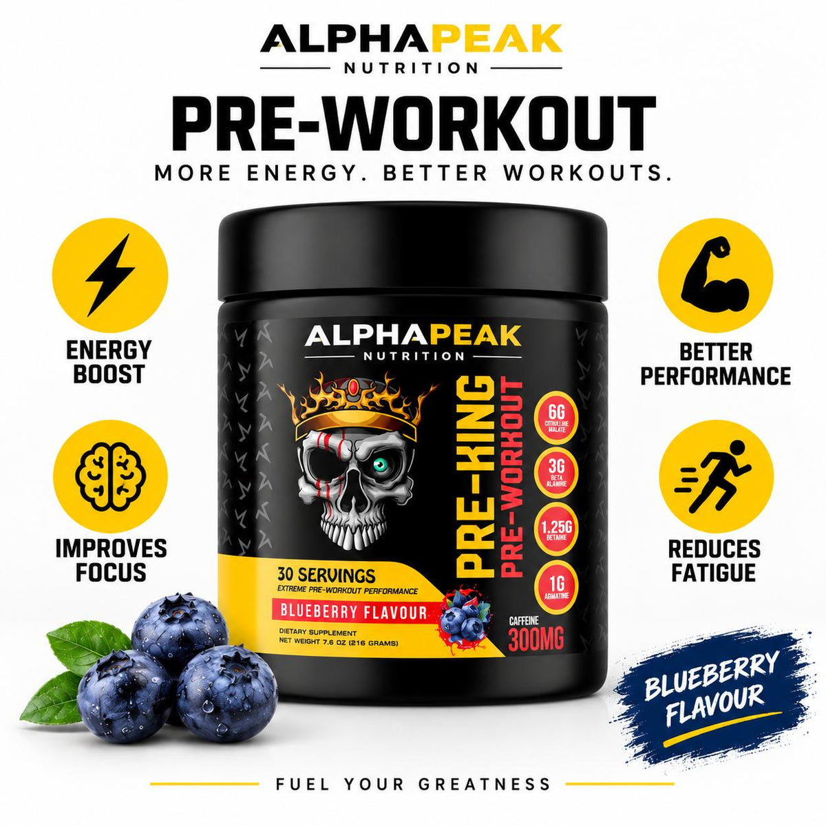 Alphapeak Pre-Workout 216g