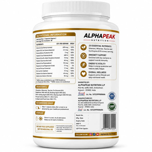 Alphapeak Vitakem Gold Multivitamin Capsules