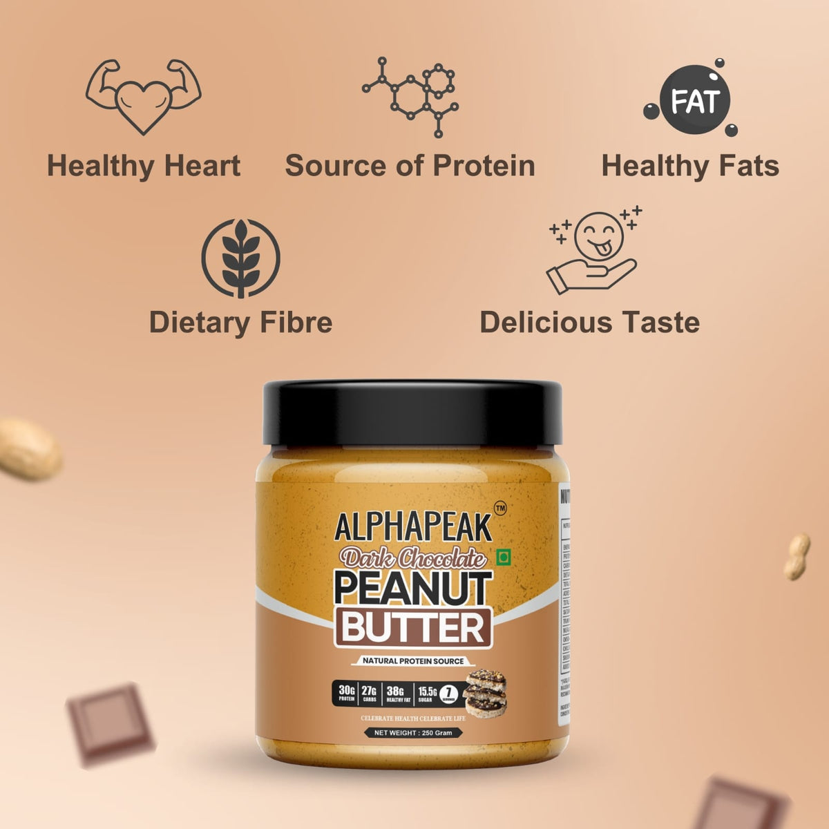 Alphapek Dark Chocolate Peanut Butter