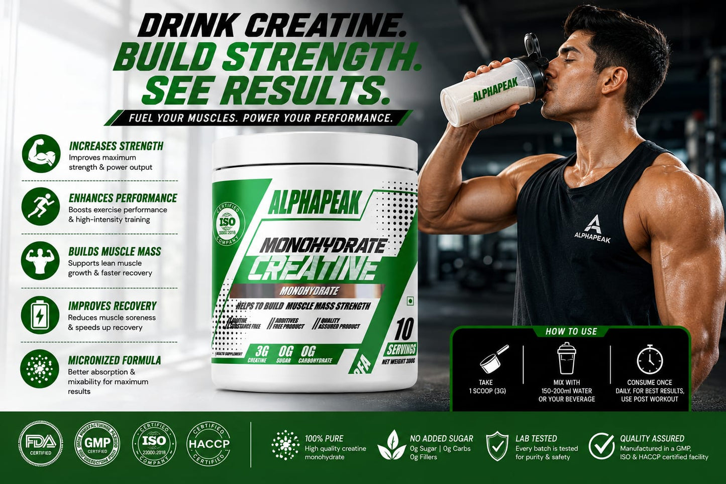 Alphapeak Creatine Monohydrate