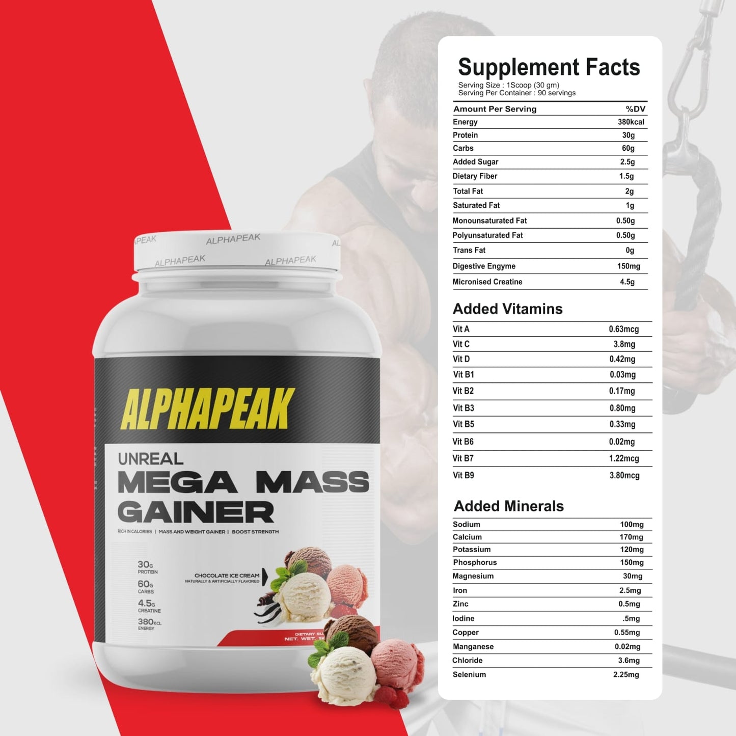 ALPHAPEAK Unreal Mega Mass Gainer