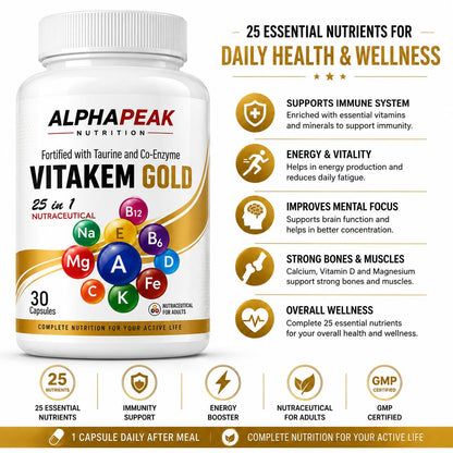 Alphapeak Vitakem Gold Multivitamin Capsules