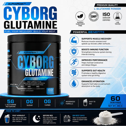 Alphapeak Cyborg Glutamine 300g