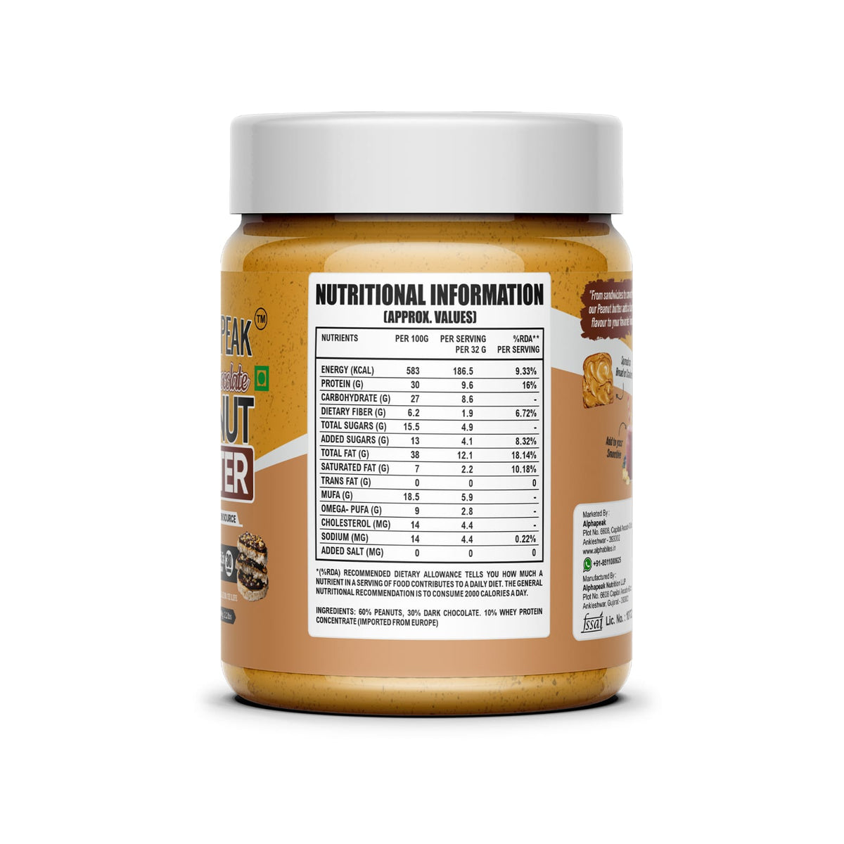 Alphapek Dark Chocolate Peanut Butter